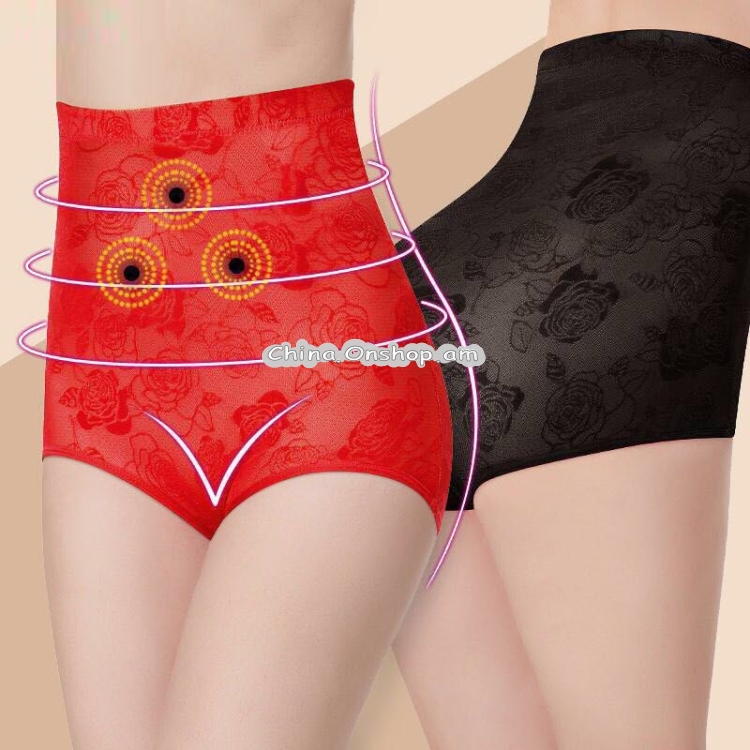 Body Shaping High Waist Slimming Briefs Pure Cotton Crotch Breathable Sexy Women Underwear