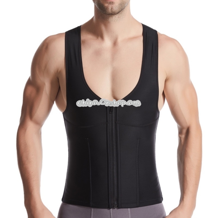 Men Plus Size Shaping Corset Tights Sports Vest