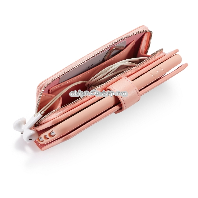 For iPhone SE 2020 / 8 / 7 Plain Texture Zipper Horizontal Flip Leather Case with Card Slots & Wallet Function