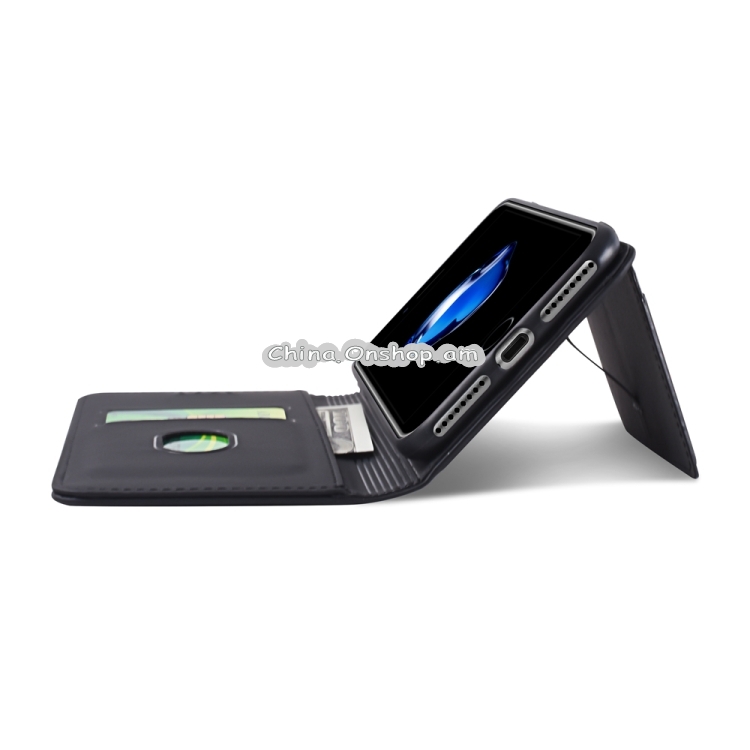 For iPhone SE(2020) / 8 / 7 Strong Magnetism Shockproof Horizontal Flip Liquid Feel Leather Case