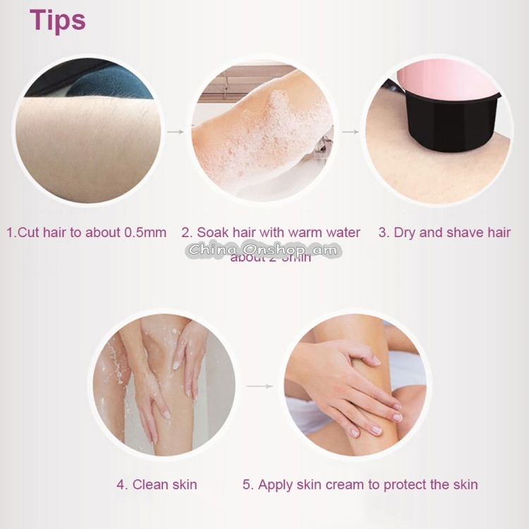 XD-3001 Ladies Epilator Pubic Hair Armpit Hair Shaving Device Whole Body Leg Hair Shaving Knife Men And Women Electric Hair Stripper