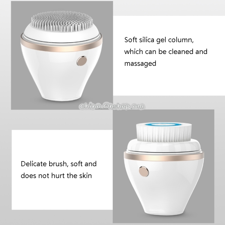 Sonic Electric Silicone Facial Cleansing Brush Large Massage Soft Hair Cleansing Brush