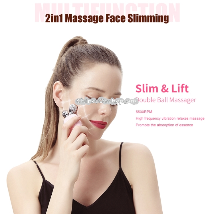Duosi 2in1 Electric Facial Cleansing Brush Waterproof face Skin Cleansing Massager Silicone Vibration Scrubber Pore Clear Blackhead Remover