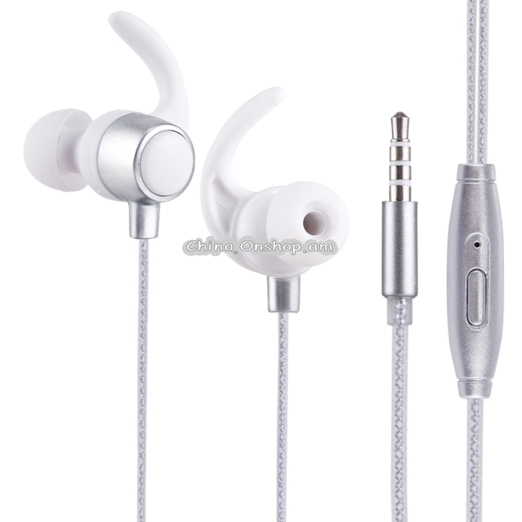 YD-013 1.2m Bass Stereo Sound In-ear Wire Control Sports Earphone with Mic