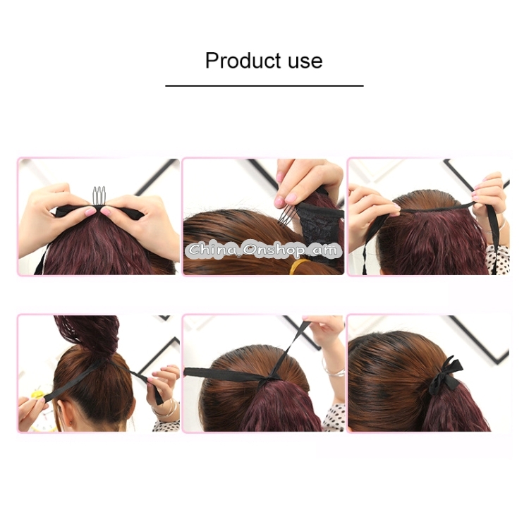 Natural Long Straight Hair Ponytail Bandage-style Wig Ponytail for Women