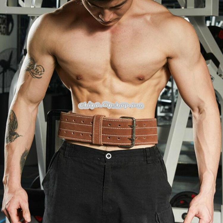 EADEN Cowhide Fitness Waist Protective Belt Squat Weightlifting Waist Support