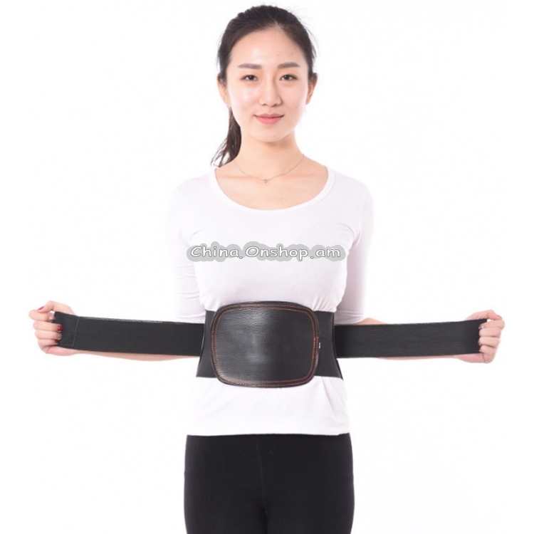 Steel Plate Support And Fixation Leather Protection Waist Belt Lumbar Orthosis