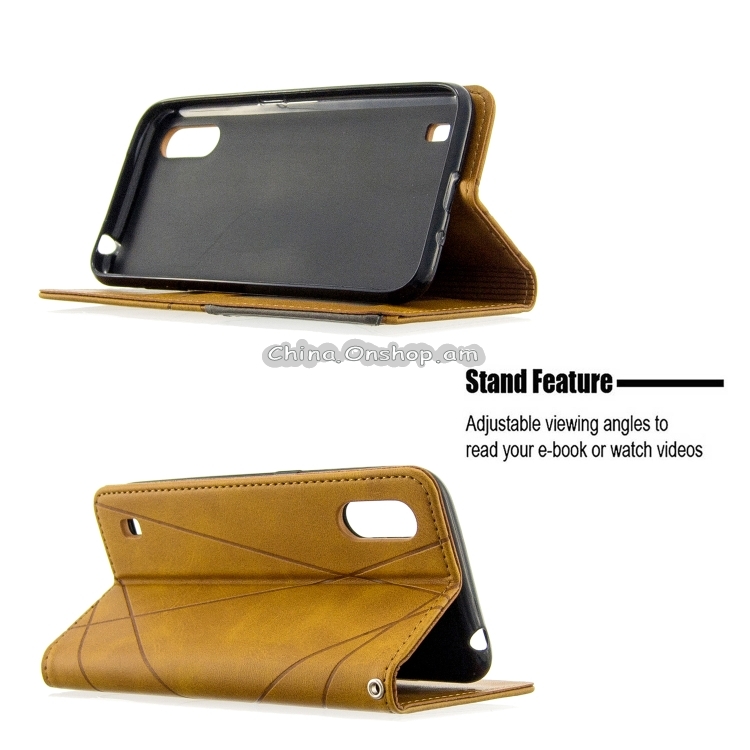 For Galaxy A01 Rhombus Texture Horizontal Flip Magnetic Leather Case with Holder & Card Slots & Wallet