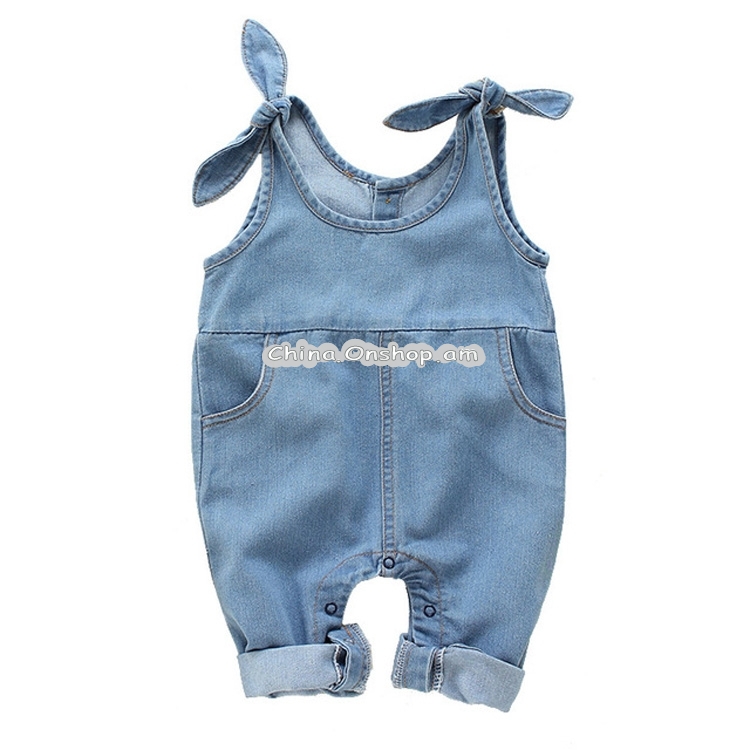 Summer Sling Children Jumpsuit Jeans, Kid