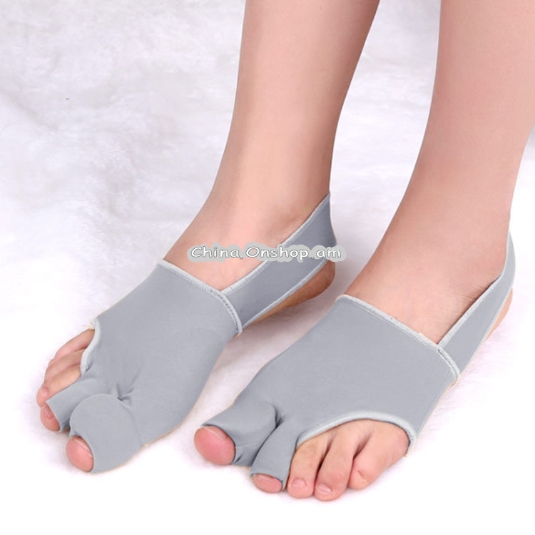 1 Pair Two Toes Split Toe Guard Foot Cover Toe Separation Thumb Varus Correction Foot Cover