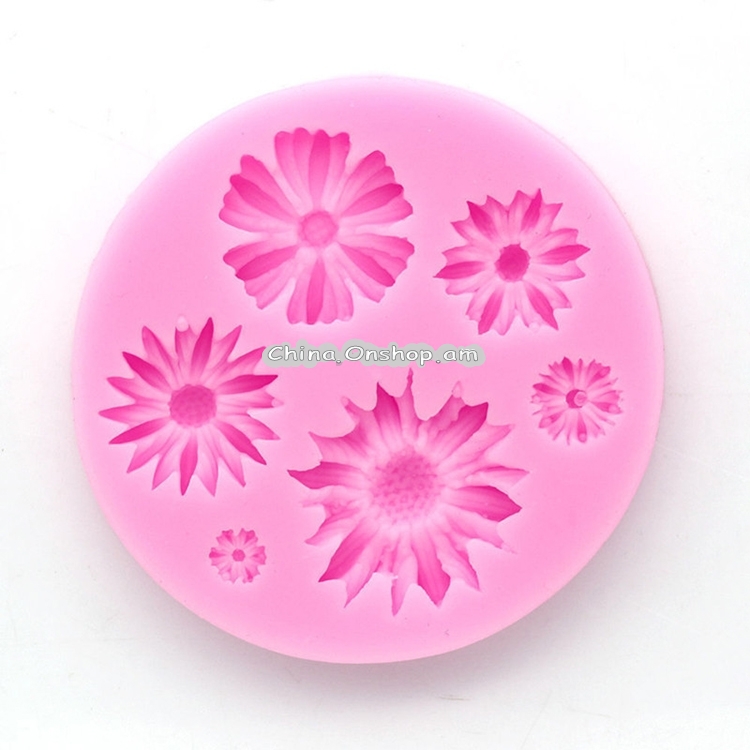 Flower Silicone Molds Fondant Craft Cake Candy Chocolate Ice Pastry Baking Tool