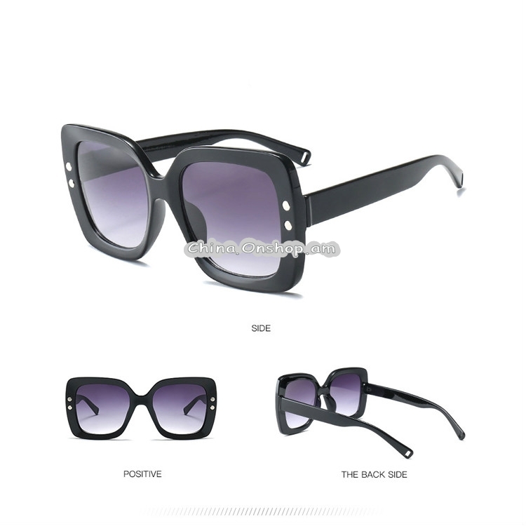 Oversized Sunglasses Women Luxury Transparent Gradient Sun Glasses Big Frame