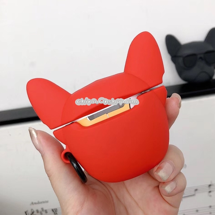 Lovely Puppy Wireless Earphones Shockproof Silicone Protective Case for Apple AirPods Pro 3
