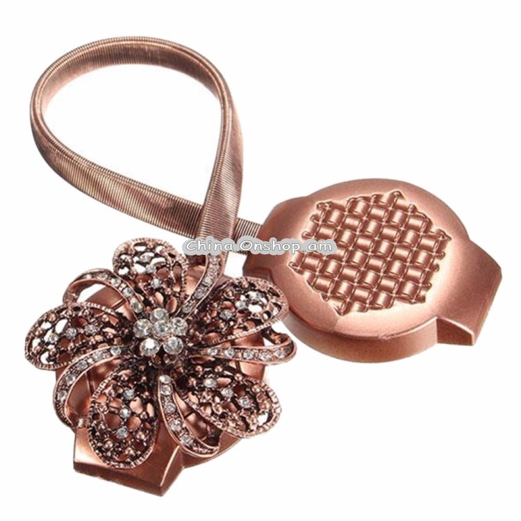 Simple Diamond Crystal Magnetic Curtain Strap Buckle