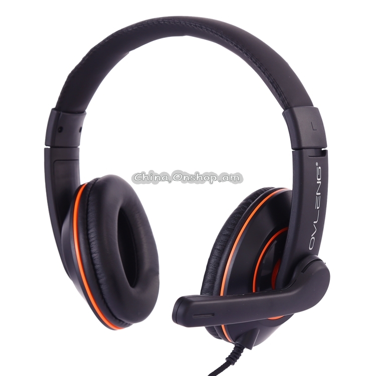 OVLENG X10 Stereo Headset with Mic & 3.5mm Plug & Volume Control Key for Computer, Cable Length: 1.8-2m