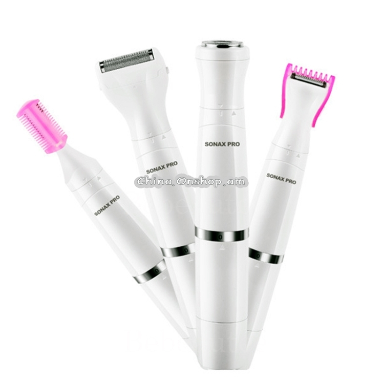 SONAX PRO SN-8933 4 In 1 Electric Women Shaver Multi-Function USB Charge Scraping Knife Hair Removal Device(White) Lead Time: 1~3 Days