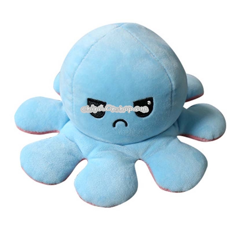 Flipped Octopus Doll Double-Sided Flipping Doll Plush Toy
