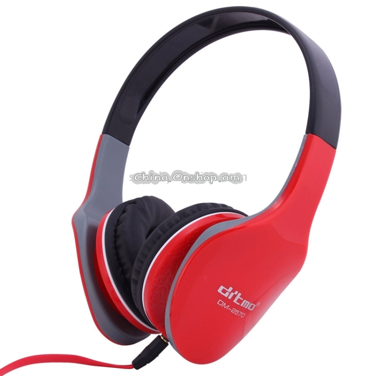 Ditmo Stereo DM-2570 Noise Canceling Headphone with Standard 3.5mm Headphone Jack for iPod / MP3 Player / Mobile Phones / Other Devices, Cord Length:1.2m, DM-2570