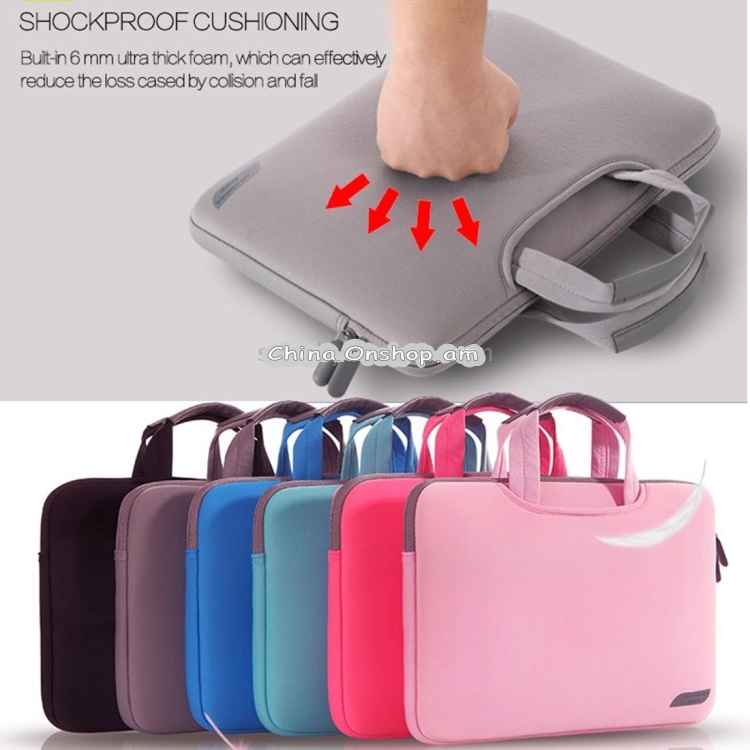 Portable Air Permeable Handheld Sleeve Bag for MacBook Air / Pro, Lenovo and other Laptops,