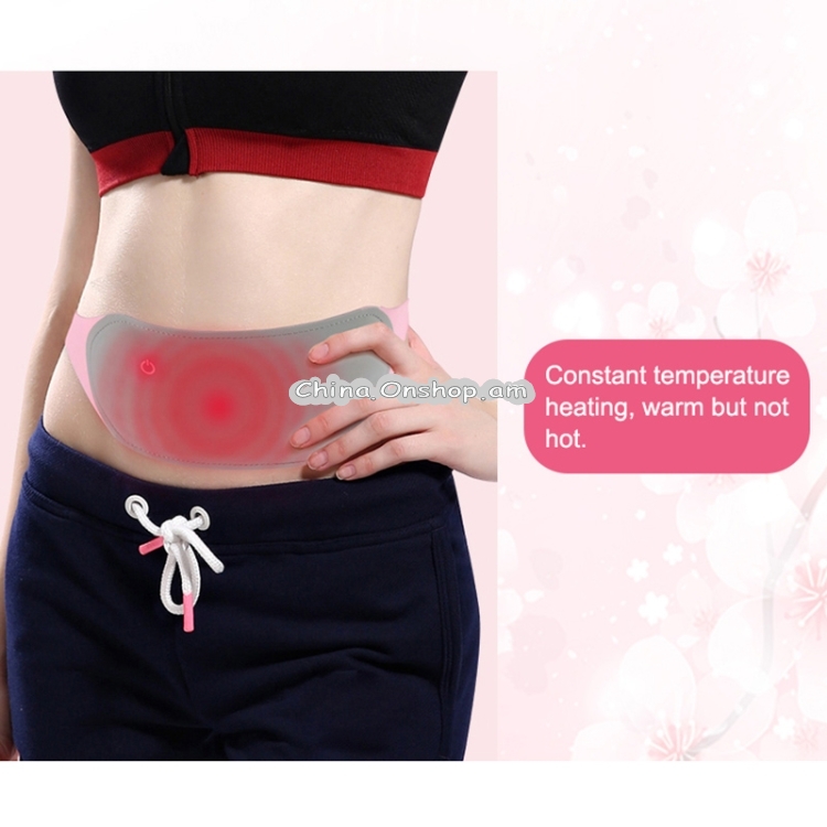 USB Electric Heating Waist Pad For Women Menstrual Cramp Relief Pain Health Care Warm Uterus Belt