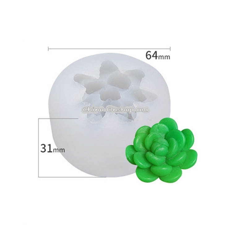 SX-ZW-136 Fleshy Three-Dimensional Candle Silicone Mold DIY Handmade Soap Aromatherapy Epoxy Mold Same Day Shipping on orders before 6PM (GMT+8)