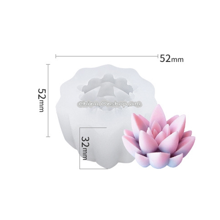 SX-ZW-195 Fleshy Three-Dimensional Candle Silicone Mold DIY Handmade Soap Aromatherapy Epoxy Mold Lead Time: 1~3 Days
