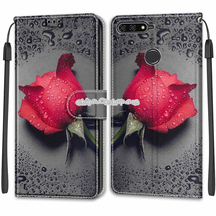 For Huawei Y6 2018 / Honor 7A Voltage Colored Drawing Magnetic Clasp Horizontal Flip PU Leather Case with Holder & Card Slots
