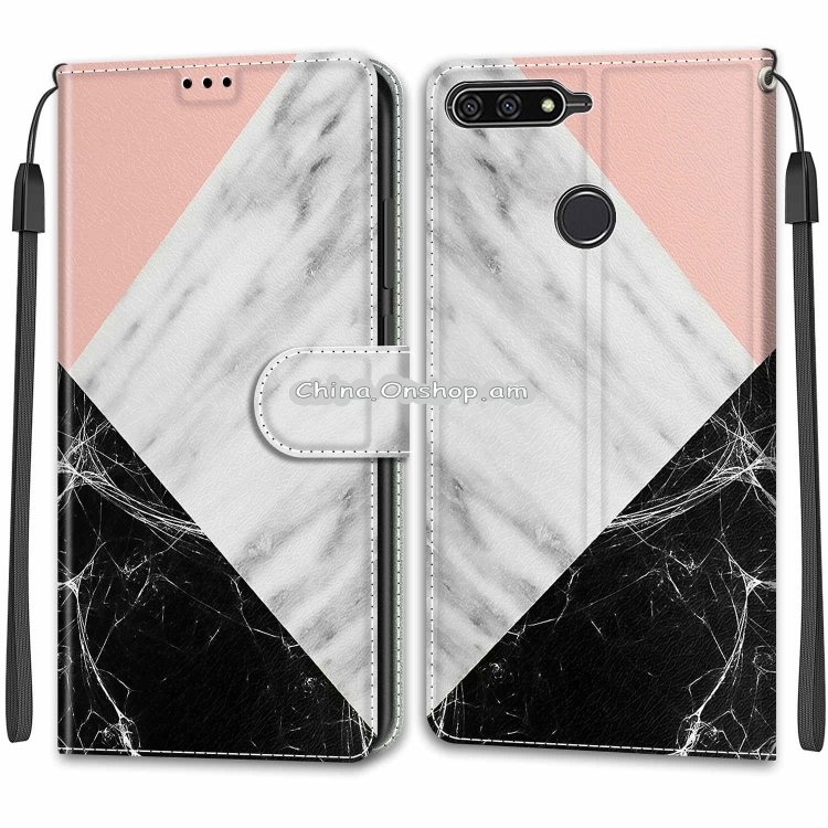 For Huawei Y6 2018 / Honor 7A Voltage Colored Drawing Magnetic Clasp Horizontal Flip PU Leather Case with Holder & Card Slots