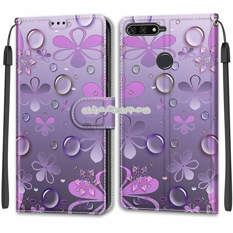 For Huawei Y6 2018 / Honor 7A Voltage Colored Drawing Magnetic Clasp Horizontal Flip PU Leather Case with Holder & Card Slots