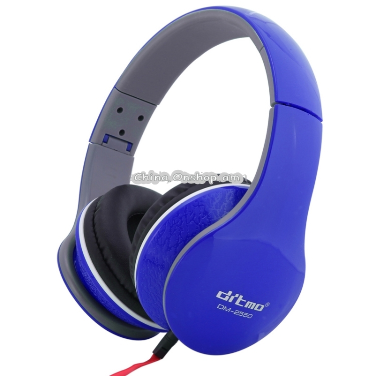 Ditmo DM-2550 Foldable Stereo Noise Canceling Headphone with Standard 3.5mm Headphone Jack for iPod / MP3 Player / Mobile Phones / Other Devices, Cord Length:1.2m, DM-2550