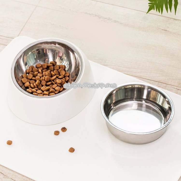 Original Xiaomi Youpin Jordan & Judy Pet Tilting 304 Stainless Steel Food Bowl