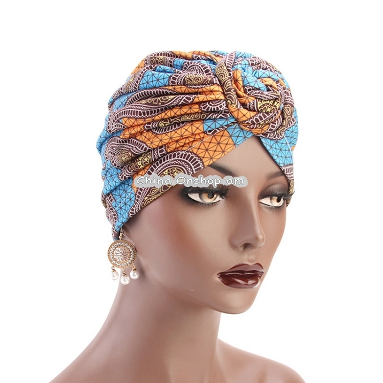 Cotton Whirlpool Flower Shape Turban Hat