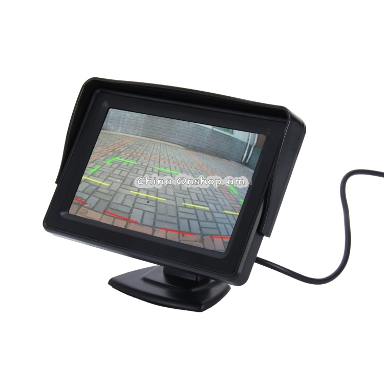 Universal 4.3 inch Car High Definition Monitor with Adjustable Angle Holder