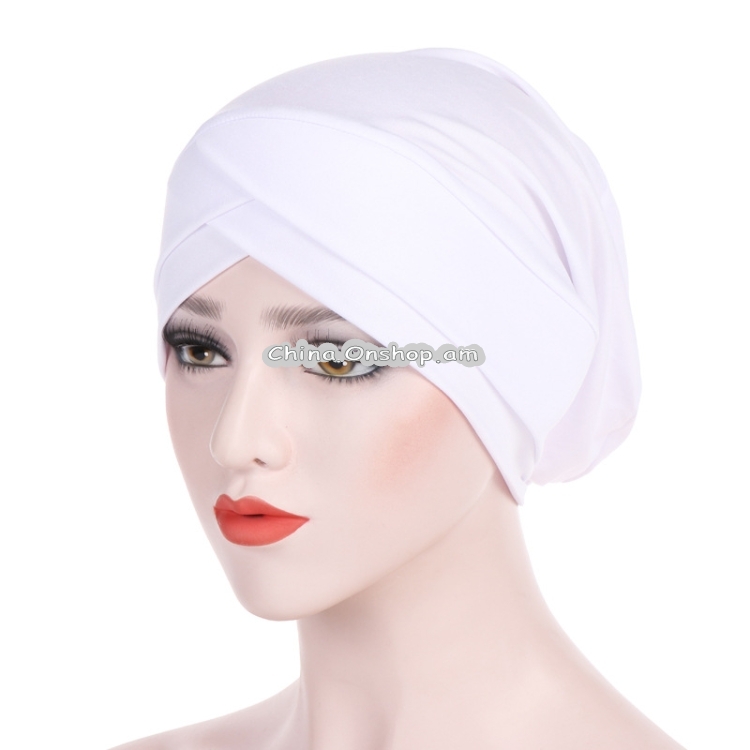 Modal Stretch Cloth Forehead Cross Headscarf Cap Chemotherapy Cap