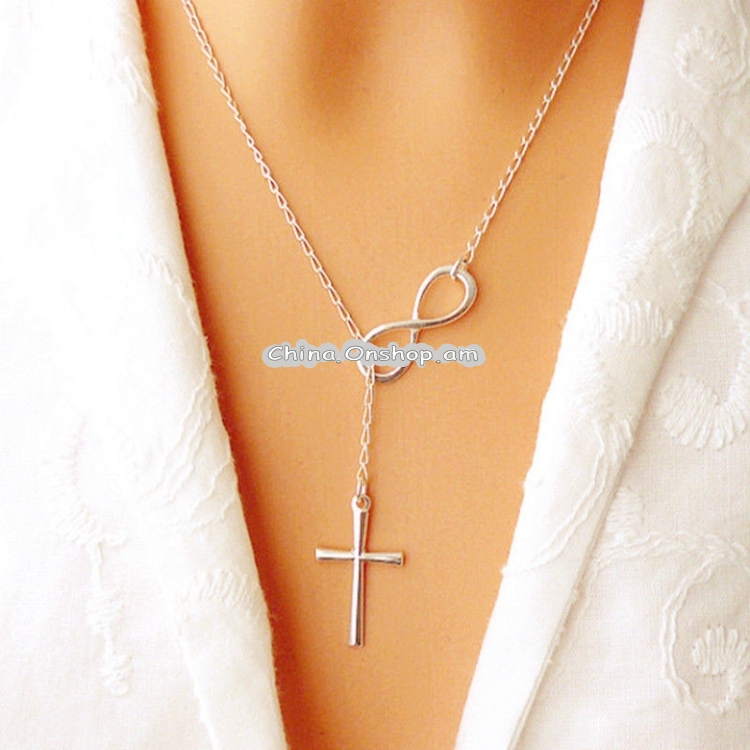 Women Fashion Lovely Chic Long Silver Sweater Chain Pendant Necklaces
