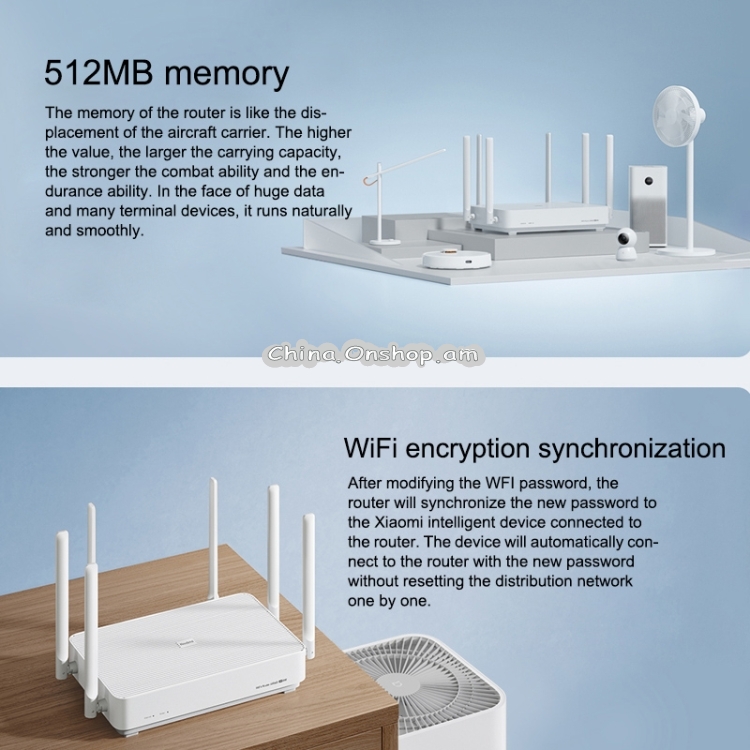 Original Xiaomi Redmi AX5400 WiFi 6 Router 160MHz 4K QAM