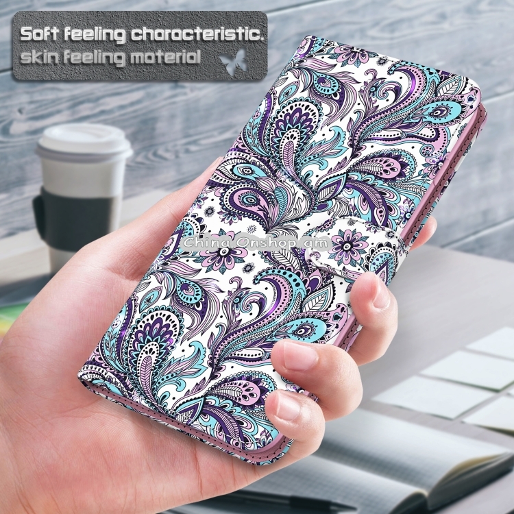 For Xiaomi Redmi Note 10 Lite 3D Painting Pattern TPU + PU Leather Phone Case