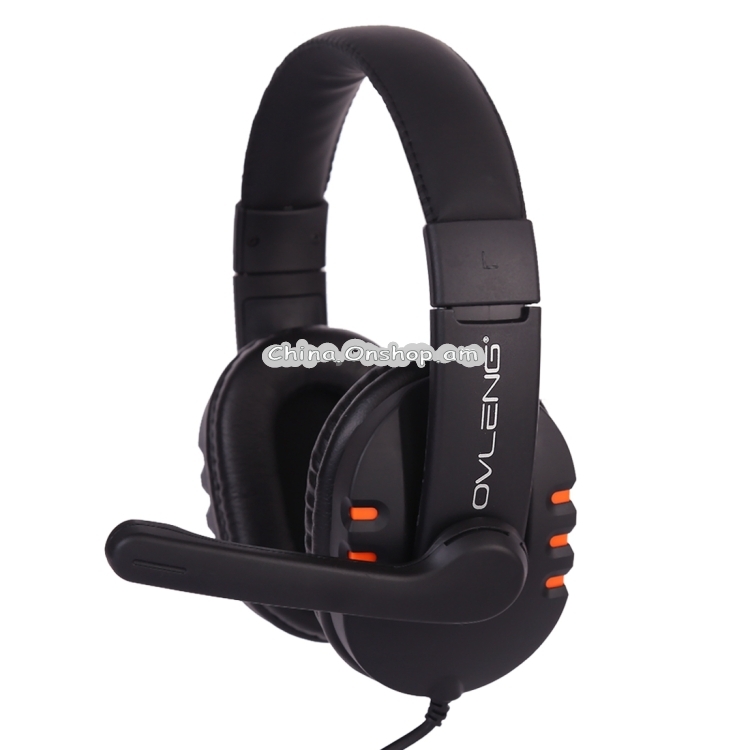 OVLENG Q7 Stereo Headset with Mic & Volume Control Key for Computer, Cable Length: 2m