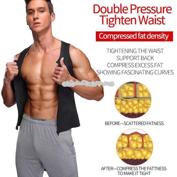 Neoprene Men Sport Body Shapers Vest Waist Body Shaping Corset
