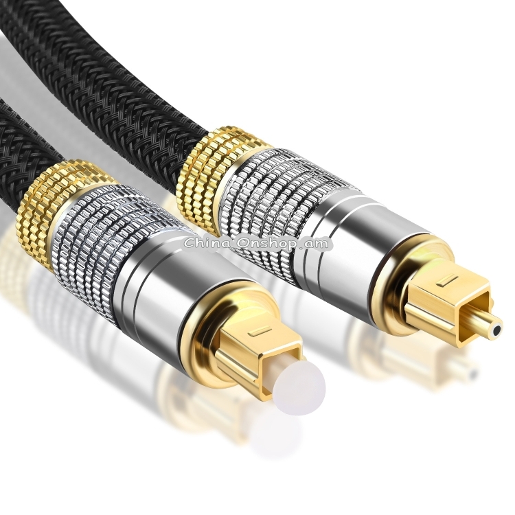 CO-TOS101 10m Optical Fiber Audio Cable Speaker Power Amplifier Digital Audiophile Square To Square Signal Cable