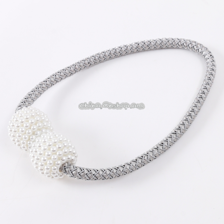 Վարագույրի մարգարտյա գոտիկ մագնիսական 2 հատ Fashion Adornments Pearl Magnetic
