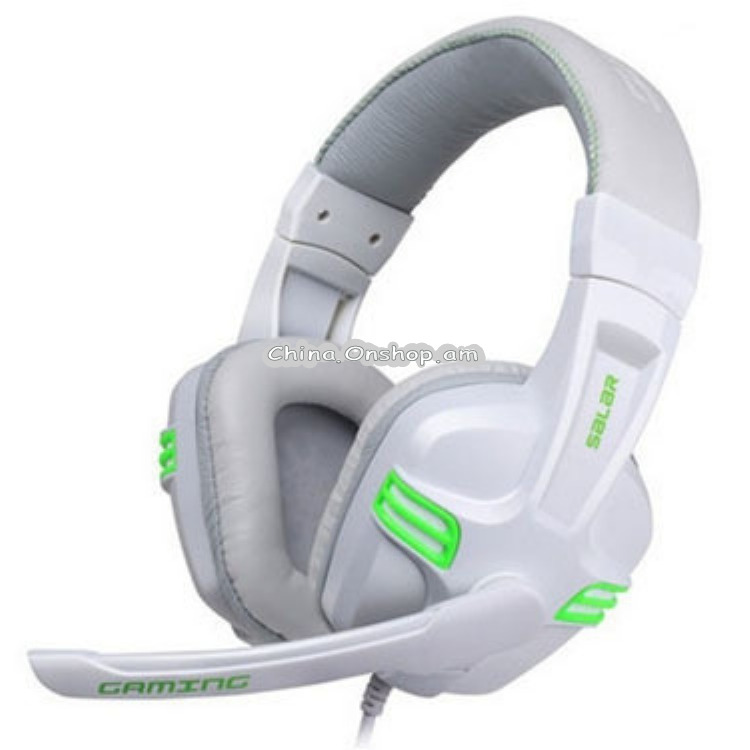 Salar KX101 3.5mm Wired Earphone Gaming Headset PC Gamer Stereo Headphone with Microphone for Computer