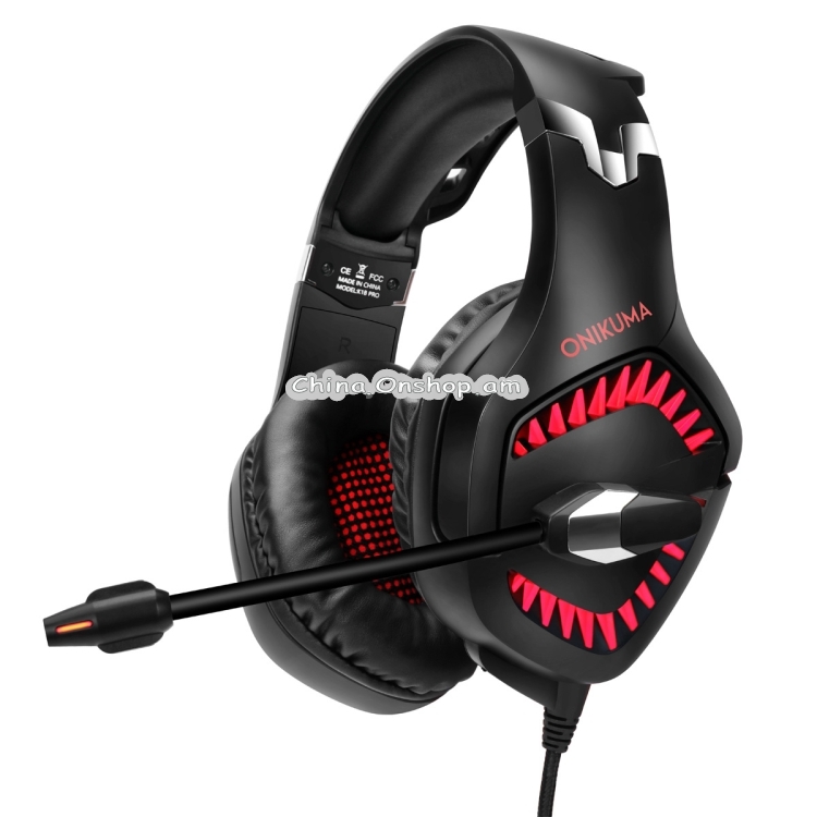 ONIKUMA K1 PRO Stereo Surround Gaming Headphone with Microphone & LED Lights