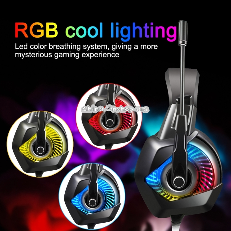 ONIKUMA K6 Over Ear Bass Stereo Surround Gaming Headphone with Microphone & RGB Lights