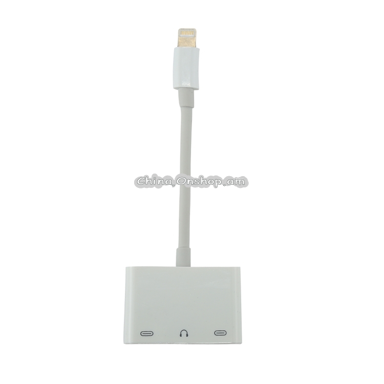 8 Pin Male to Dual 8 Pin Female & 3.5mm Female Audio Adapter