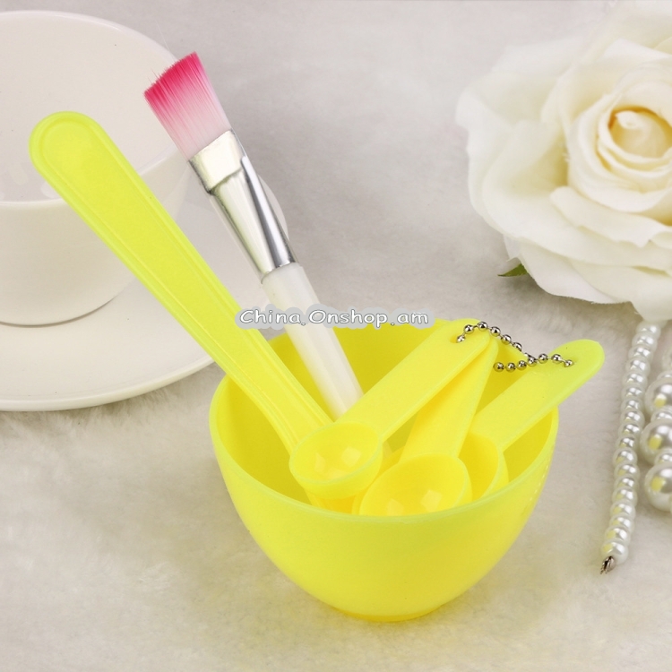 4 in 1 DIY Facial Mask Mixing Bowl Brush Spoon Stick Brush Face Care Set Women Facial Beauty Professional Kits Tools