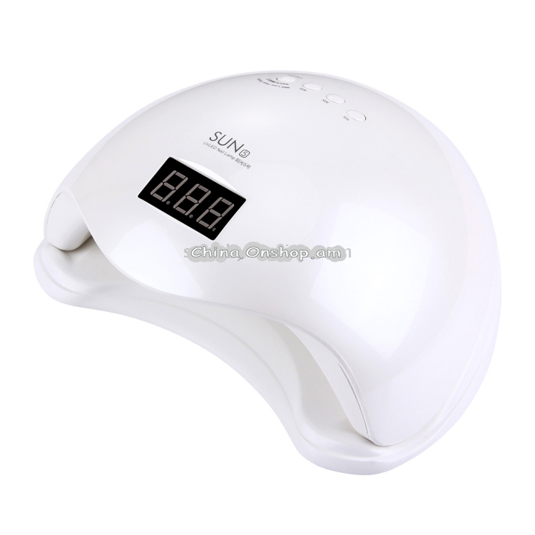 SUN5 48W UV LED Nail Lamp Fingernail Gel Curing Dryer with Infrared Sensor & Time Setting & LCD Time Display