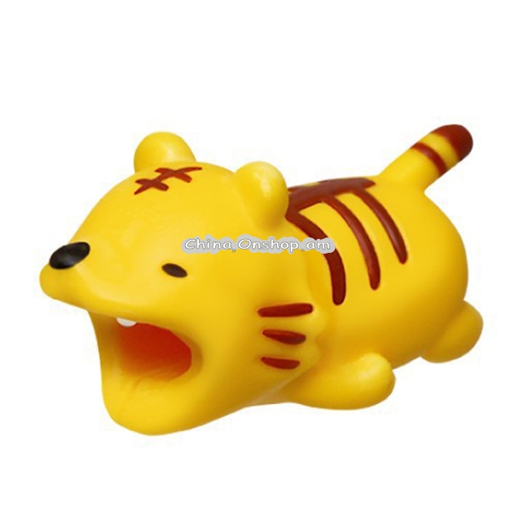 Cute Cartoon USB Data Cable Protector Anti Breaking Protective Sleeve, Random Color and Style Delivery