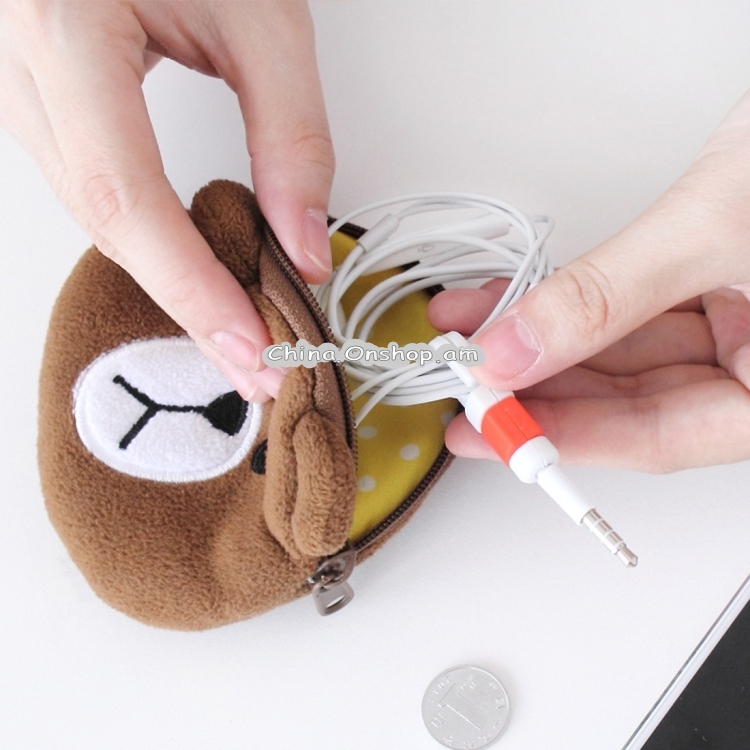 Earphone Headphone Wire Cable Line Protective Cover Winder Cord Wrap Organizer, Random Color Delivery