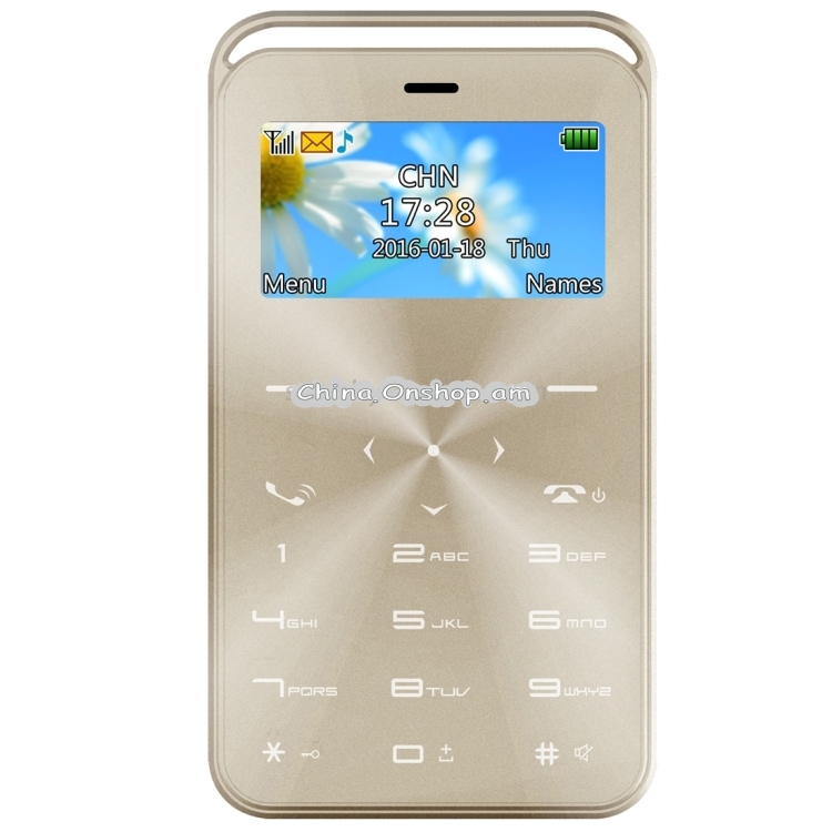 DAXIAN GS6 Card Mobile Phone, Network: 2G
